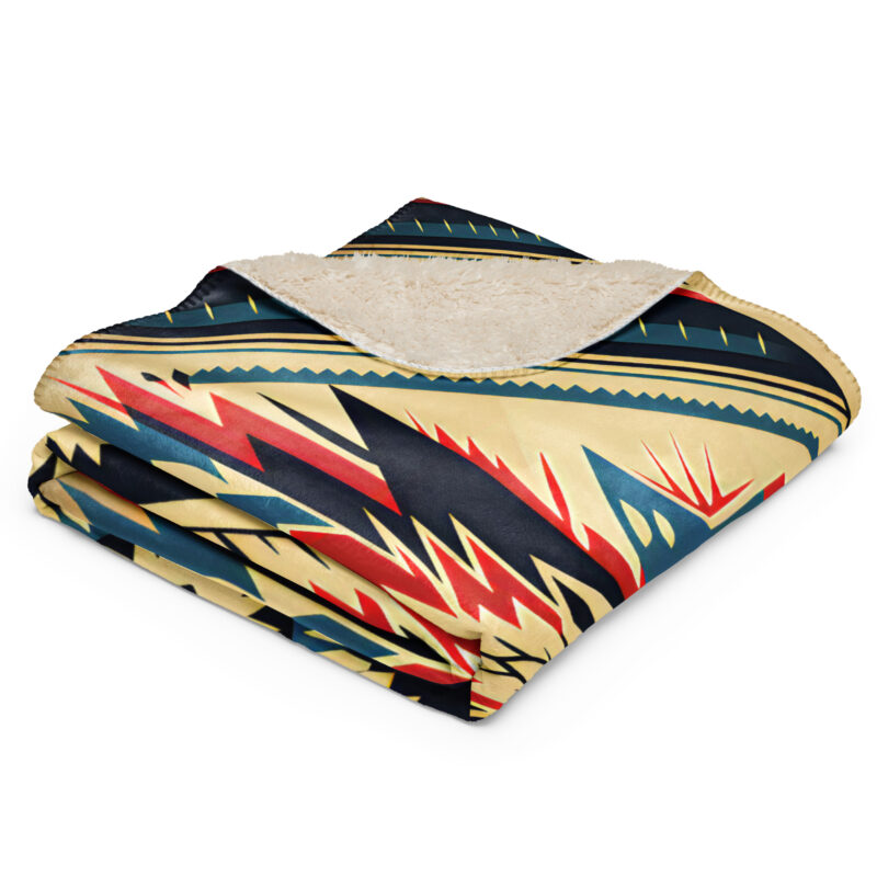 Southwest Light Sherpa Blanket 80x60