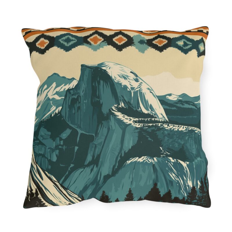 National Park Series - Yosemite Mountains Pillow