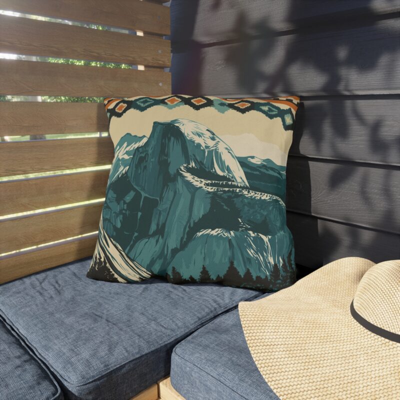 National Park Series - Yosemite Mountains Pillow