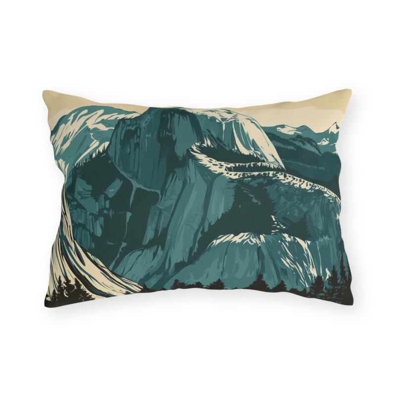 National Park Series - Yosemite Mountains Pillow