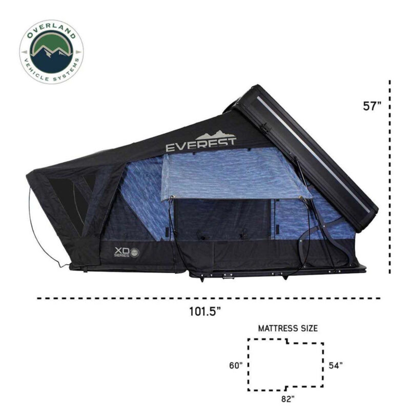 Overland Vehicle Systems Xd Everest Cantilever Aluminum Hard Shell Roof Top Tent