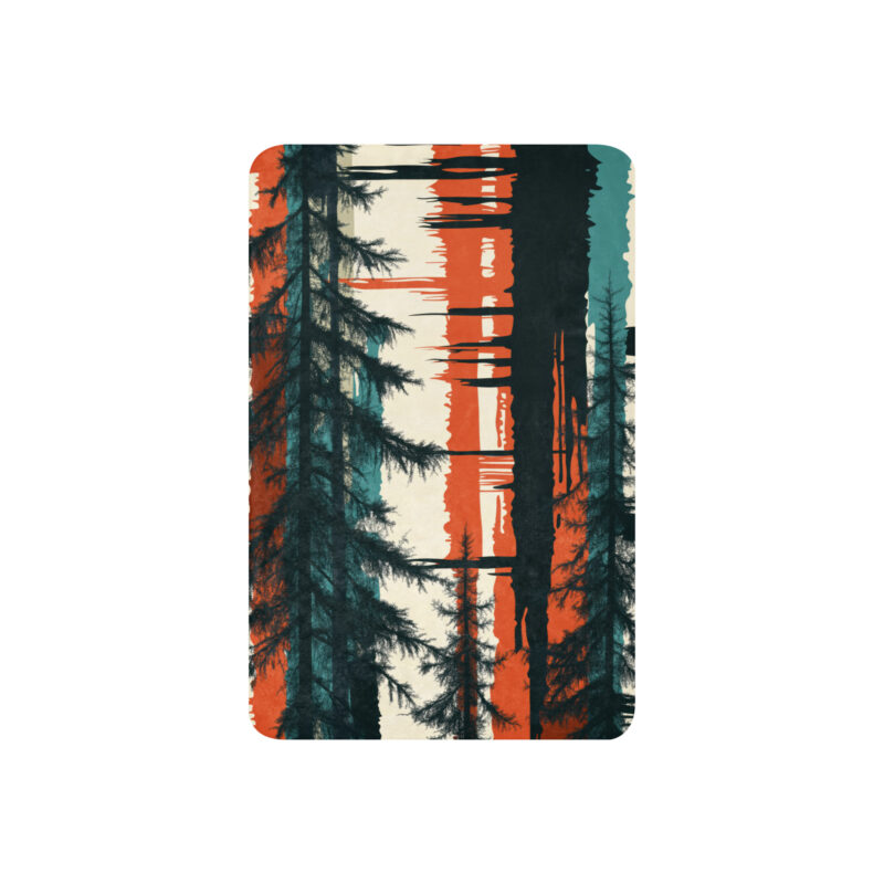 Modern Forest Sherpa Blanket