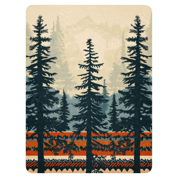 Lodge Forest Sherpa Blanket