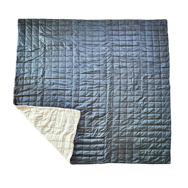 Grey Topographic Overland Comforter