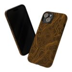 Brown Topo Phone Case