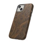 Brown Topo Phone Case