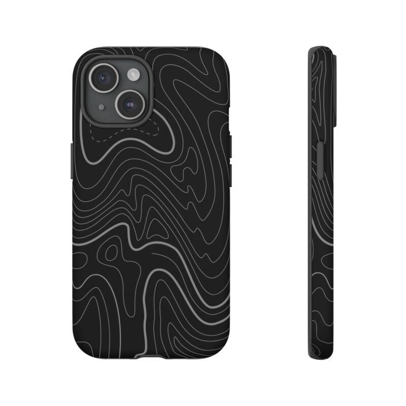 Dark Topo Phone Case