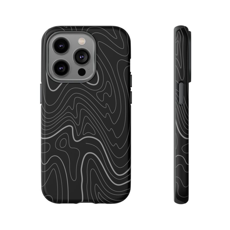 Dark Topo Phone Case