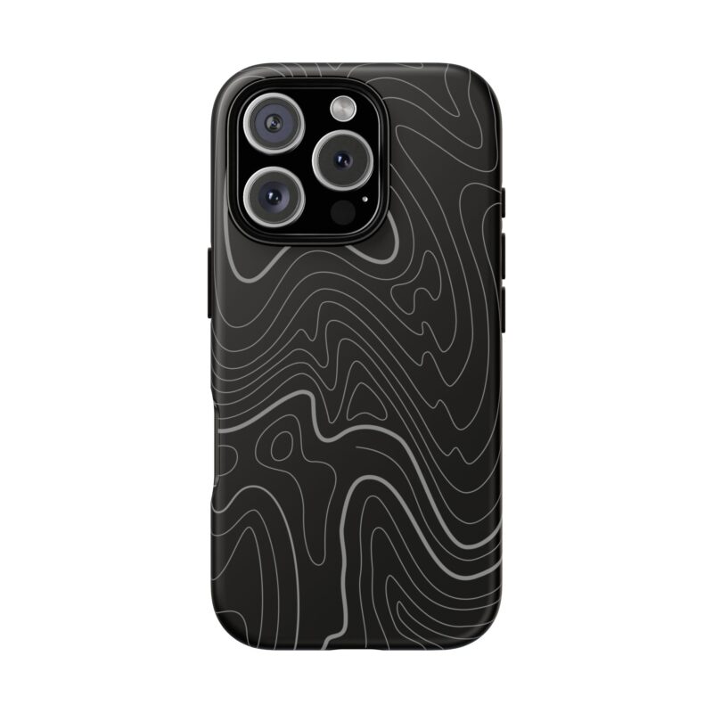 Dark Topo Phone Case
