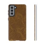 Brown Firebrush Topo Phone Case