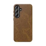 Brown Firebrush Topo Phone Case