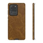 Brown Firebrush Topo Phone Case