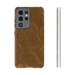 Brown Firebrush Topo Phone Case
