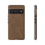 Brown Firebrush Topo Phone Case