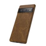 Brown Firebrush Topo Phone Case