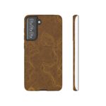 Brown Firebrush Topo Phone Case