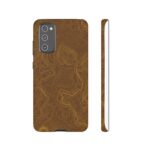 Brown Firebrush Topo Phone Case