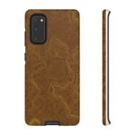 Brown Firebrush Topo Phone Case