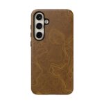 Brown Firebrush Topo Phone Case