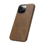 Brown Firebrush Topo Phone Case