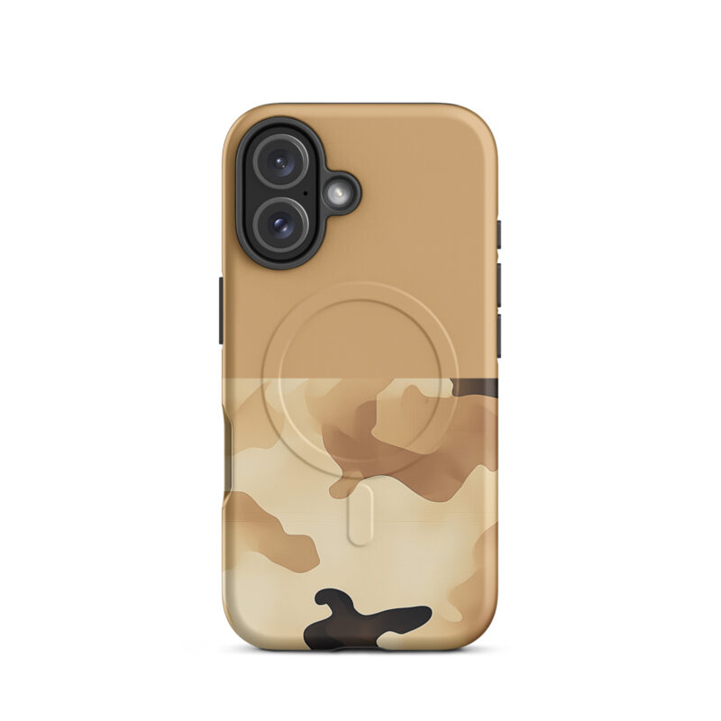 Desert Camo Half & Half Magsafe Phone Case For Iphone