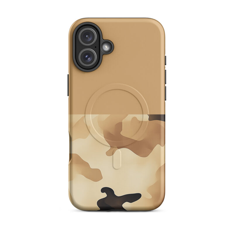 Desert Camo Half & Half Magsafe Phone Case For Iphone