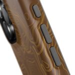 Brown Firebrush Topo Magsafe Phone Case