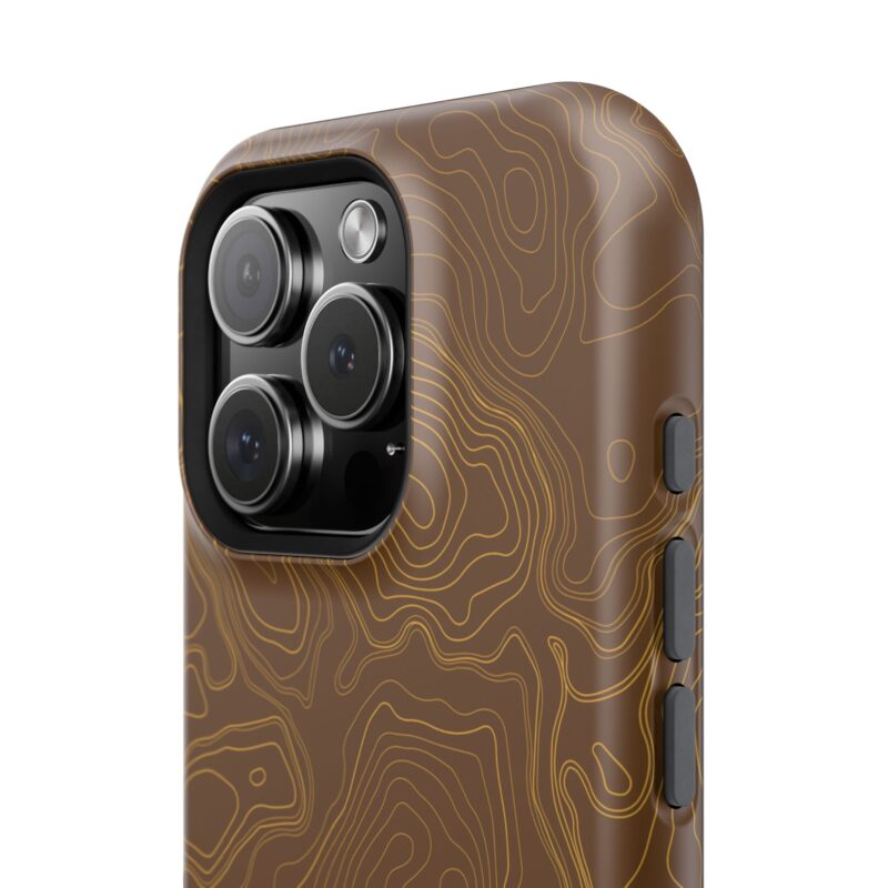 Brown Firebrush Topo Magsafe Phone Case