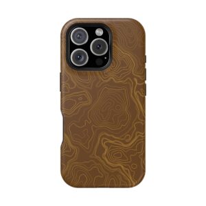 Brown Firebrush Topo Magsafe Phone Case