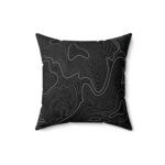 Black Topo Pillow