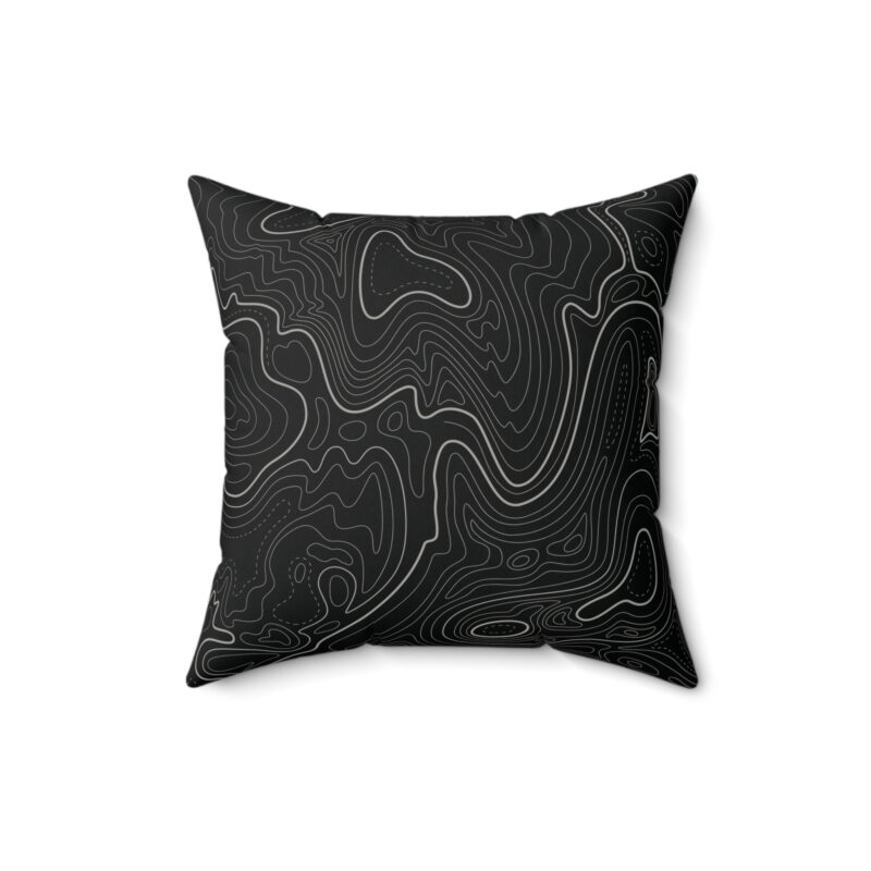 Black Topo Pillow
