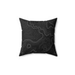 Black Topo Pillow