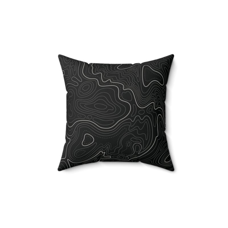 Black Topo Pillow