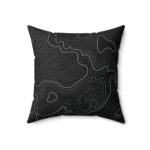Black Topo Pillow