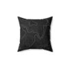 Black Topo Pillow