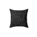 Black Topo Pillow