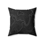 Black Topo Pillow