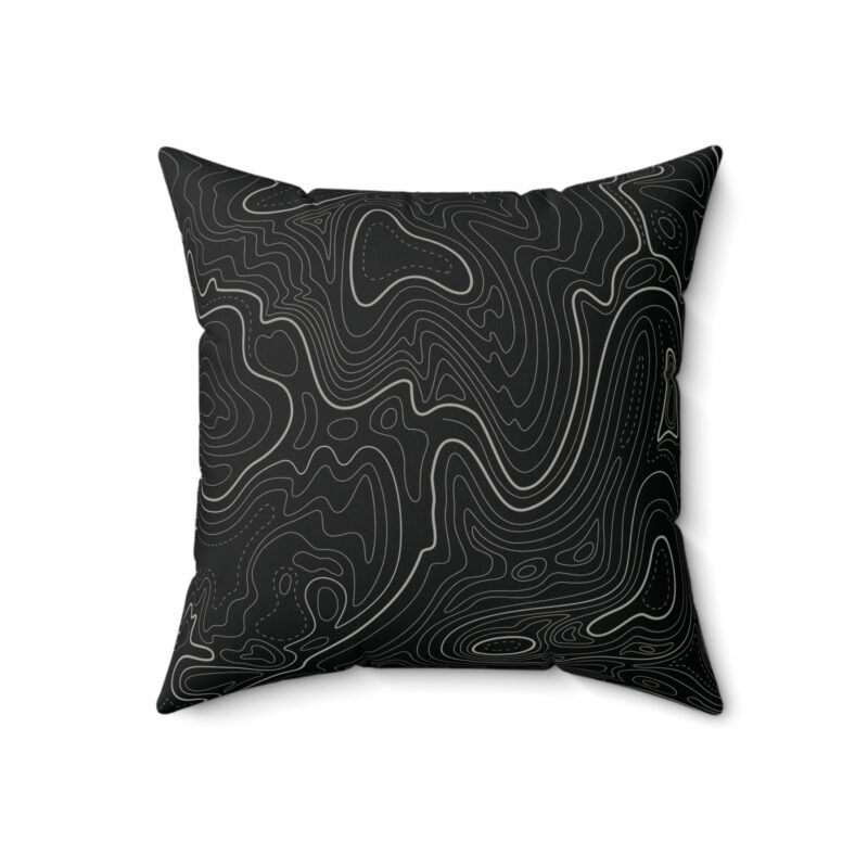 Black Topo Pillow