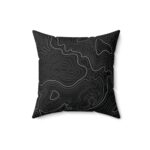 Black Topo Pillow