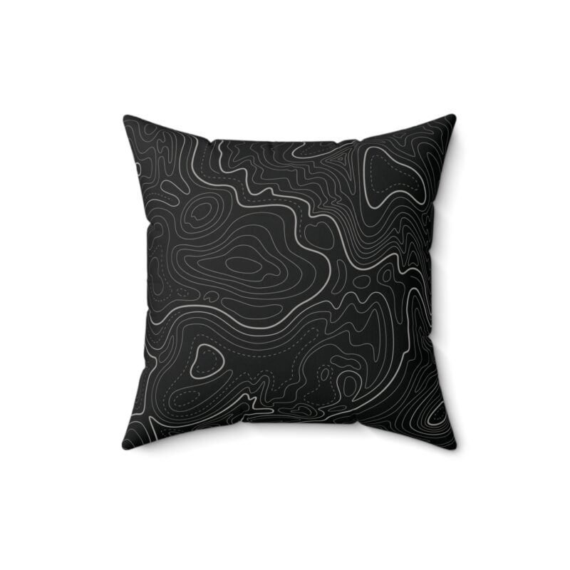 Black Topo Pillow