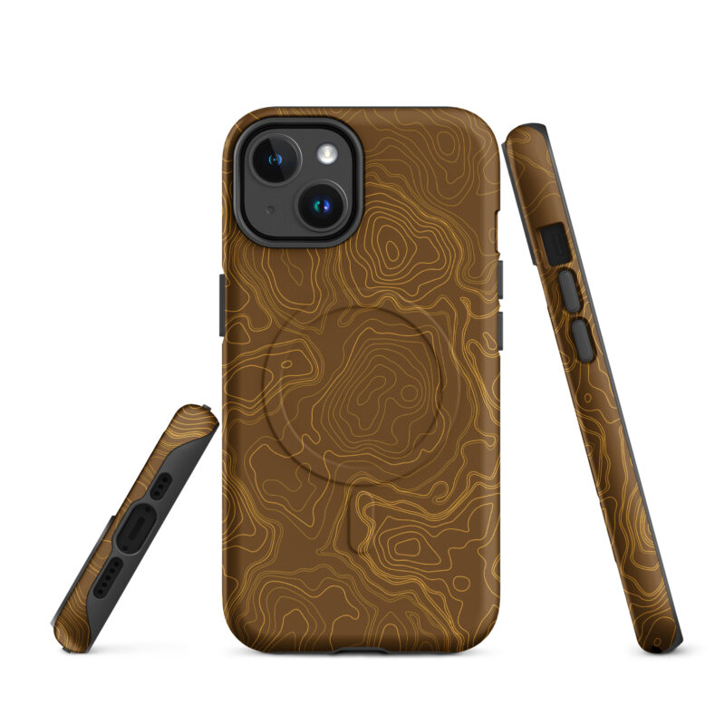 Brown Firebrush Topo Magsafe Phone Case