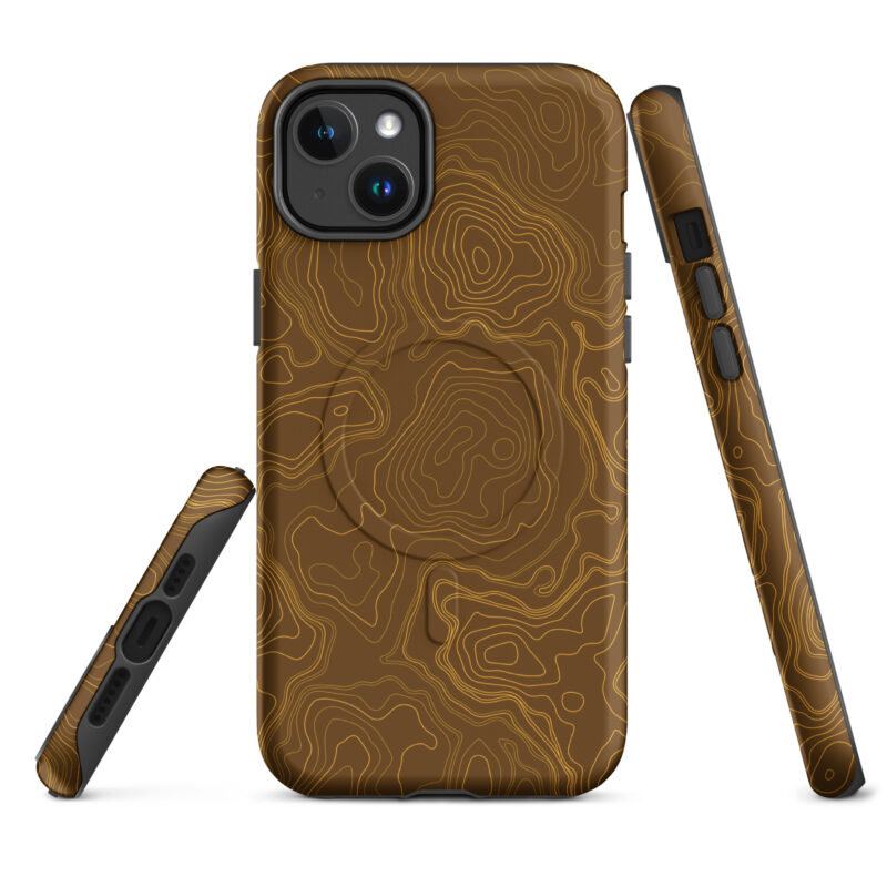 Brown Firebrush Topo Magsafe Phone Case