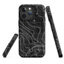 Black Topography Magsafe Phone Case