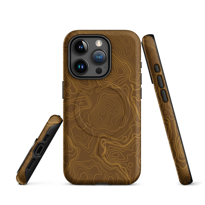 Brown Firebrush Topo Magsafe Phone Case