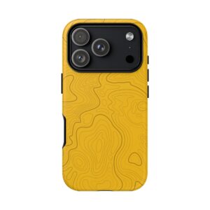 Yellow Topo Phone Case