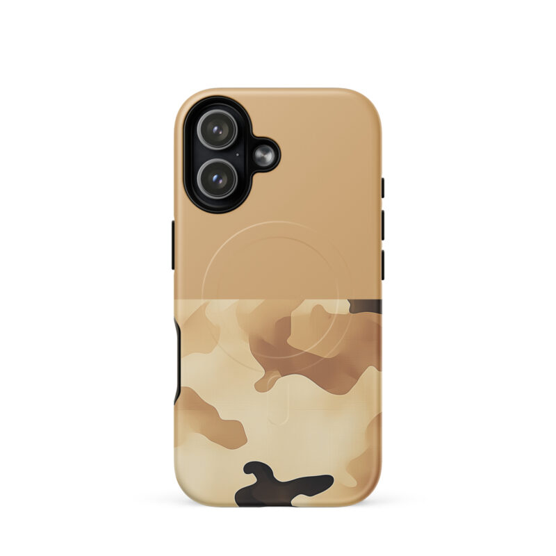 Desert Camo Half & Half Magsafe Phone Case For Iphone