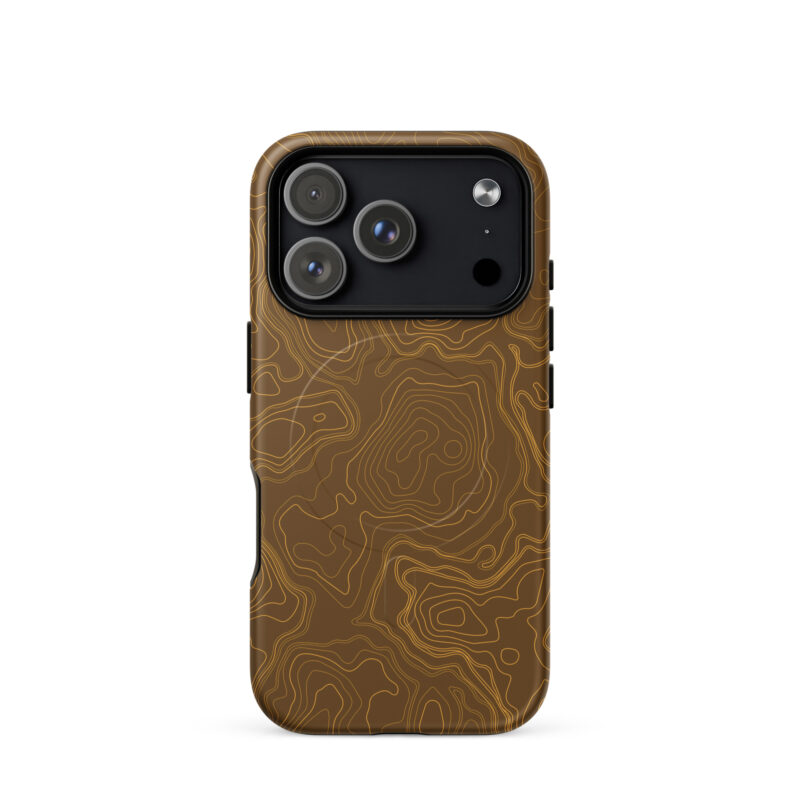 Brown Firebrush Topo Magsafe Phone Case