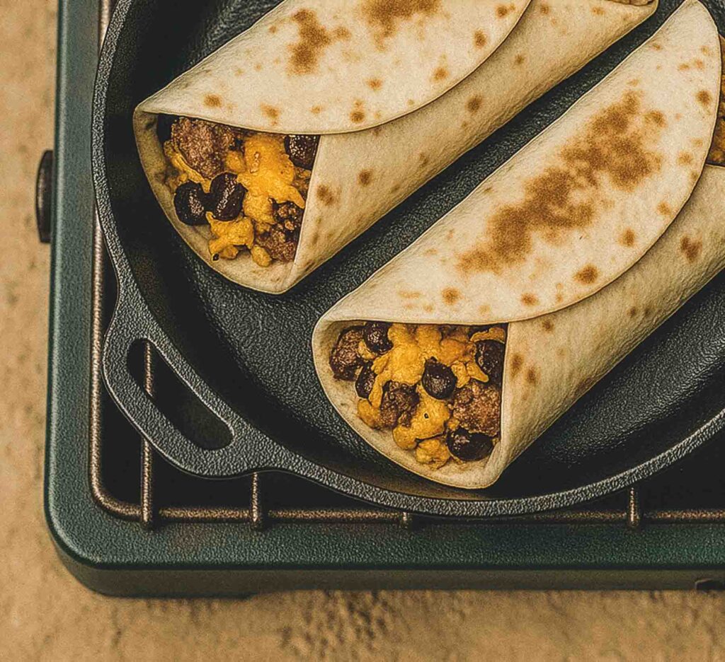 Savory Campfire Scramble Burritos Recipe