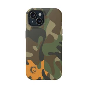 Camouflage Magnetic Tough Case For Iphone, Stylish Phone Protection, Military Camo Design, Gift For Him, Outdoor Adventure