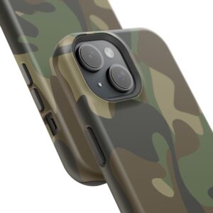 Camouflage Magnetic Tough Case For Iphone, Stylish Phone Protection, Military Camo Design, Gift For Him, Outdoor Adventure